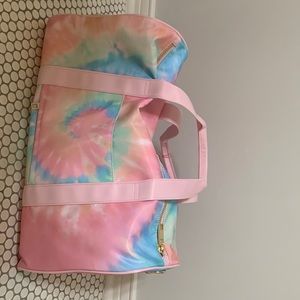 Stoney Clover and Target rainbow tie dye duffel bag